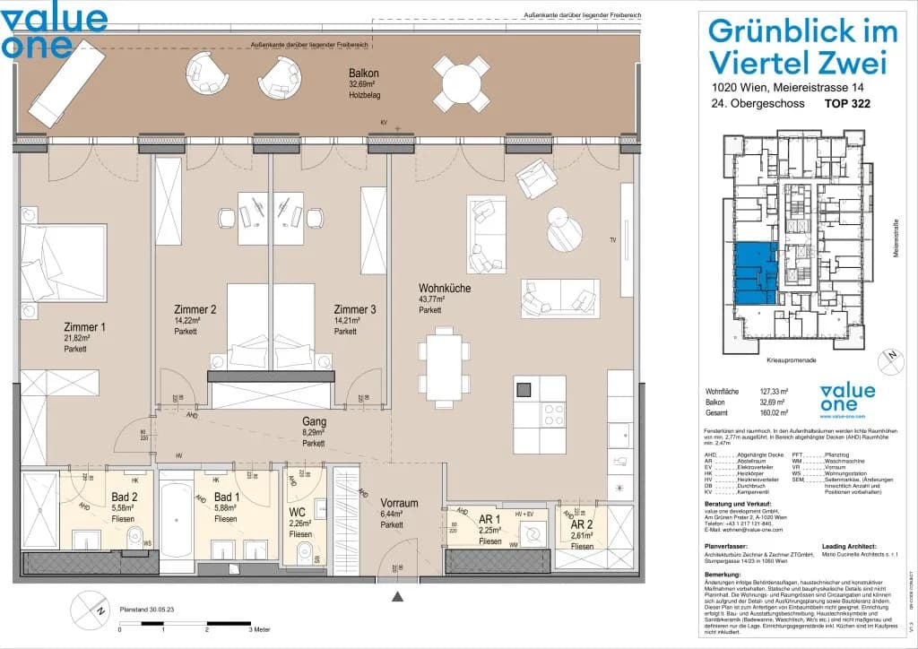 4-Zimmer-Wohnung kaufen in Wien – 127,61 m², € 1.851.900 – Bild 30 von 30
