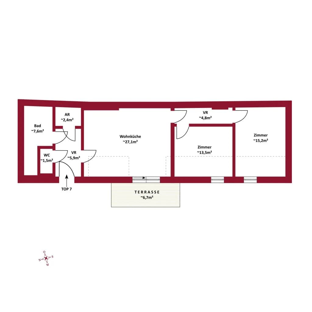 3-Zimmer-Wohnung kaufen in Wien – 78 m², € 995.000 – Bild 3 von 5