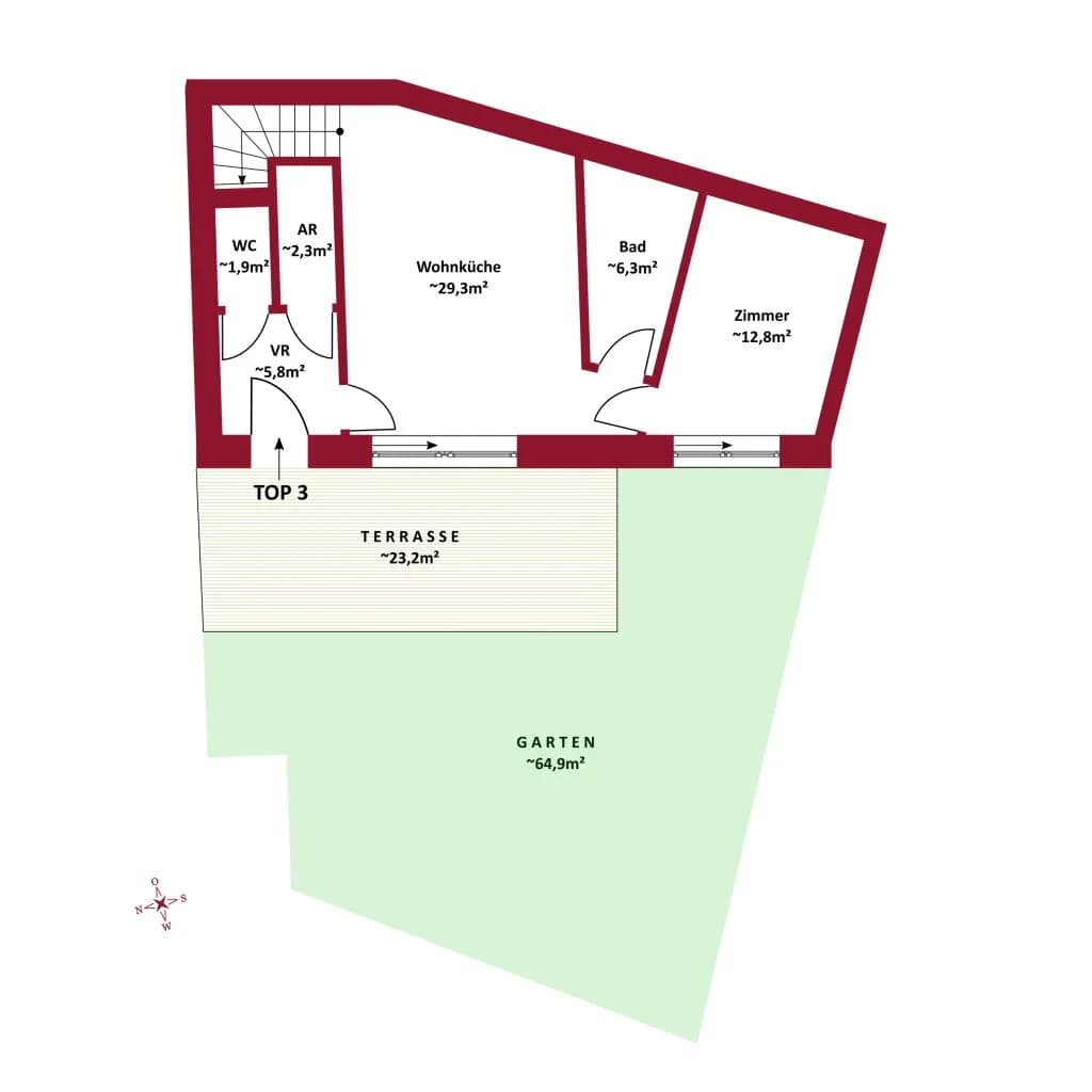 3-Zimmer-Wohnung kaufen in Wien – 87,55 m², € 1.294.000 – Bild 4 von 8
