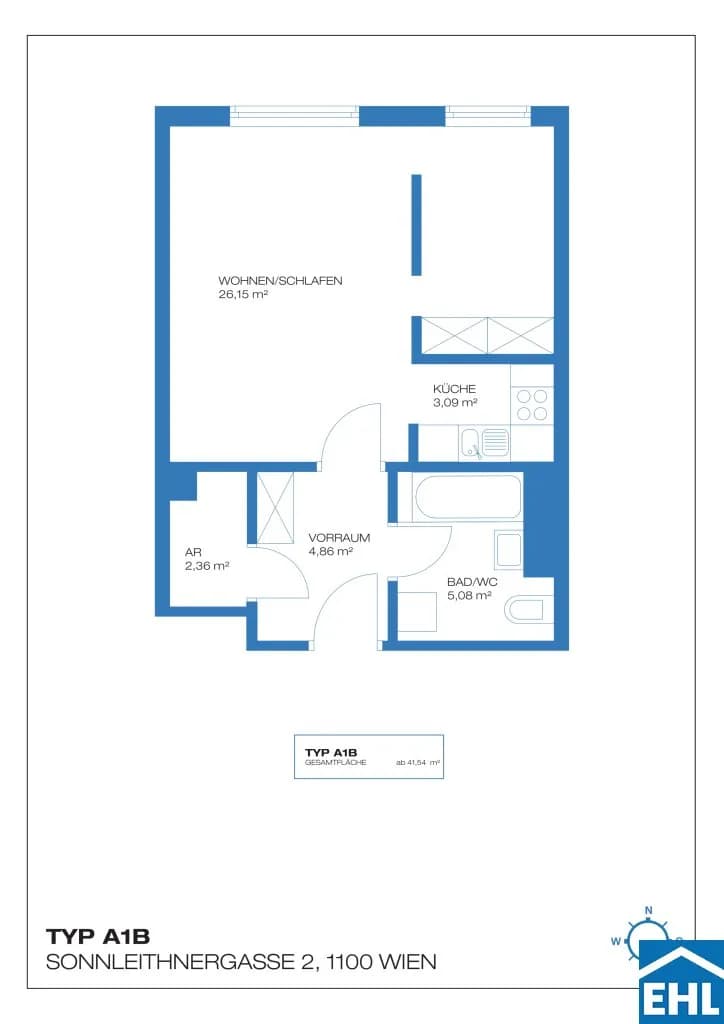Immobilie kaufen in Wien – 41,54 m², € 221.000 – Bild 15 von 15