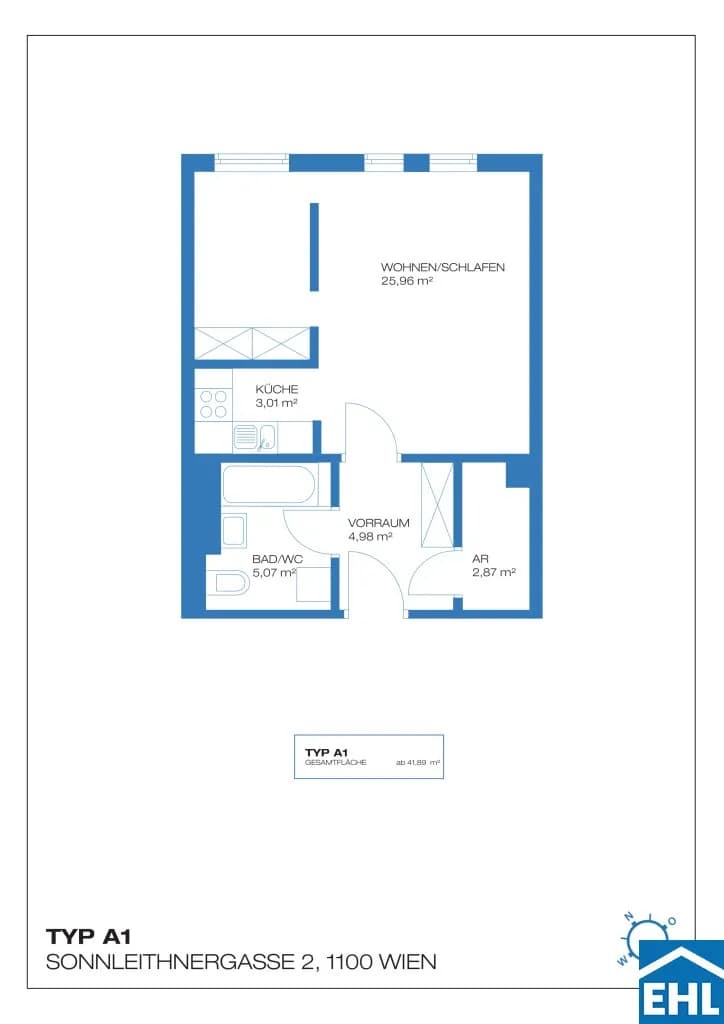 Immobilie kaufen in Wien – 41,89 m², € 224.000 – Bild 12 von 12
