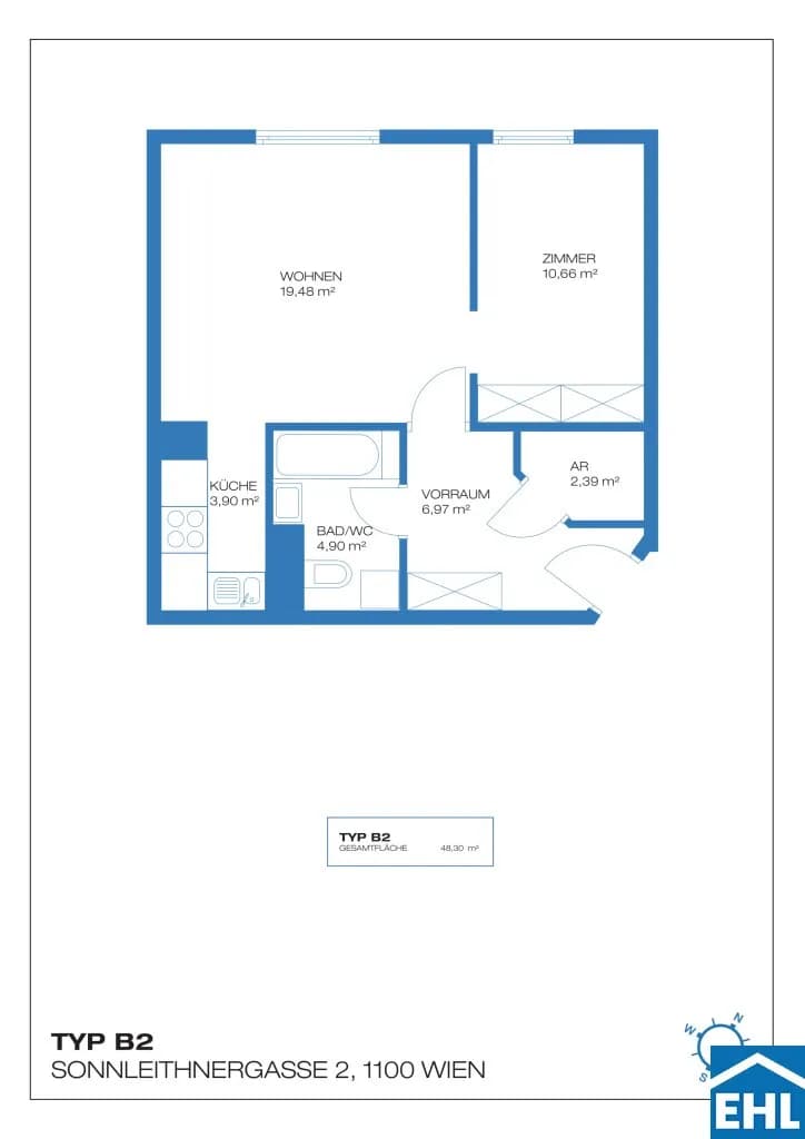 Immobilie kaufen in Wien – 48,3 m², € 232.000 – Bild 15 von 15