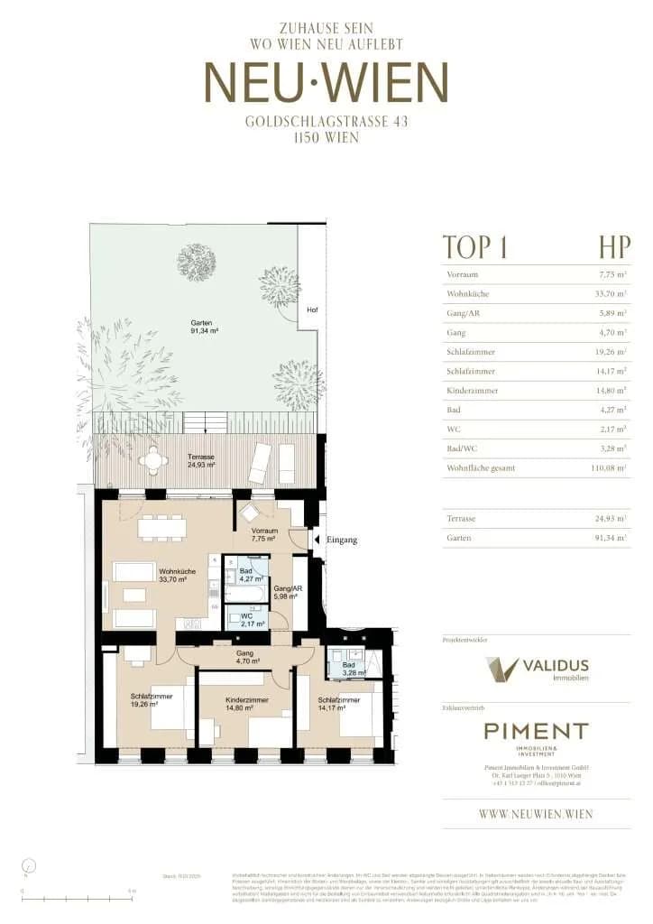 4-Zimmer-Wohnung kaufen in Wien – 110,08 m², € 889.000 – Bild 14 von 14