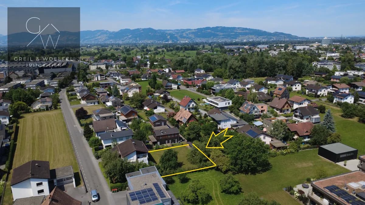 Grundstück kaufen in Dornbirn – 550 m², € 533.500