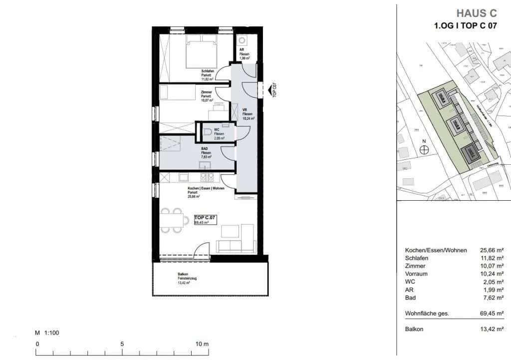 3-Zimmer-Wohnung kaufen in Linz Land – 69,45 m², € 331.900 – Bild 13 von 13
