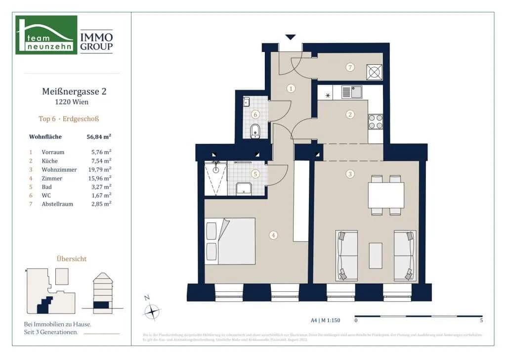 2-Zimmer-Wohnung kaufen in Wien – 57,65 m², € 285.001 – Bild 22 von 22