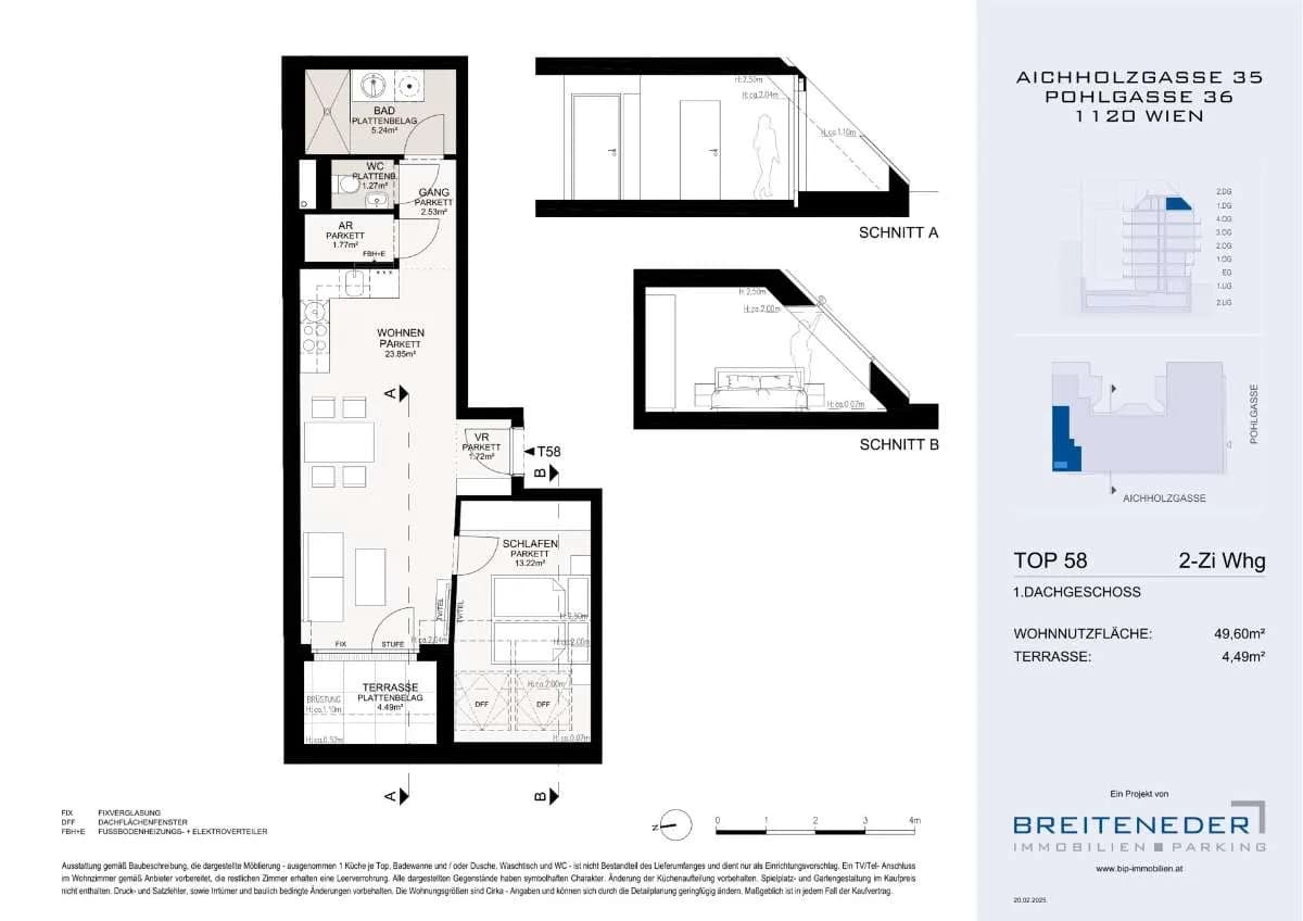 2-Zimmer-Wohnung kaufen in Wien – 49,6 m², € 399.000 – Bild 6 von 10