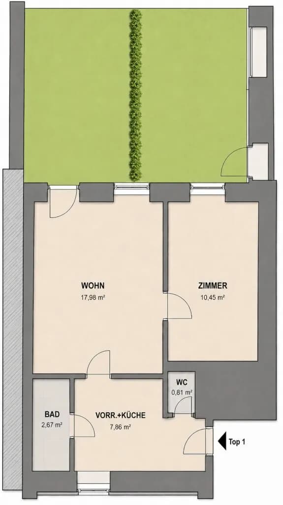 Wohnung kaufen in Wien – 30 m², € 99.000 – Bild 18 von 34