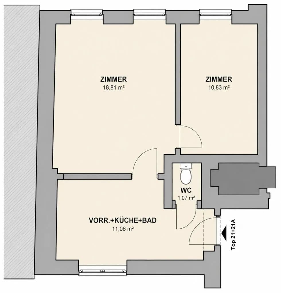Wohnung kaufen in Wien – 30 m², € 99.000 – Bild 28 von 34