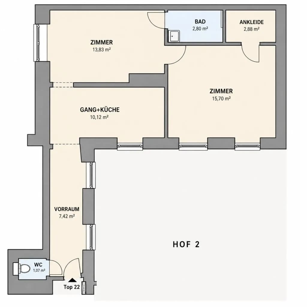 Wohnung kaufen in Wien – 30 m², € 99.000 – Bild 29 von 34