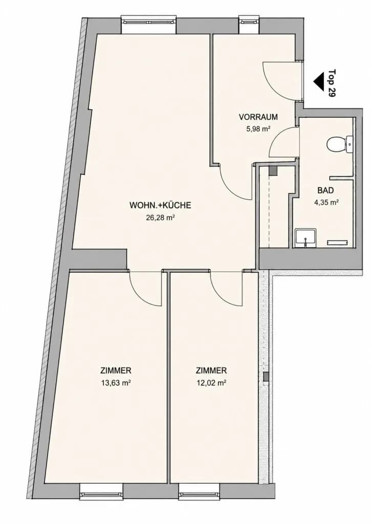 Wohnung kaufen in Wien – 30 m², € 99.000 – Bild 34 von 34