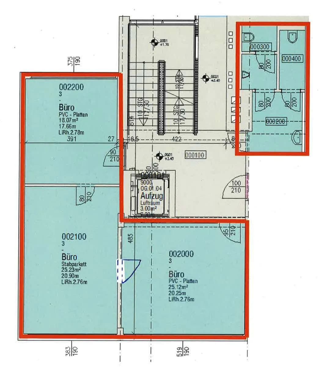 3-Zimmer-Gewerbeimmobilie mieten in Leoben – 81 m², € 642 – Bild 12 von 12