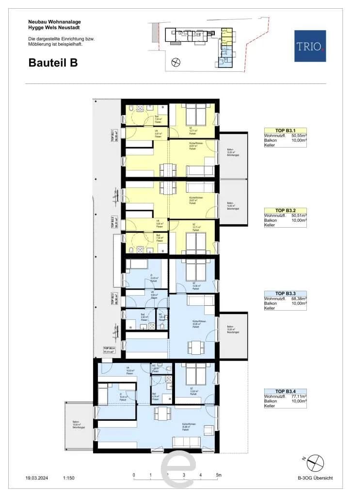 3-Zimmer-Wohnung kaufen in Wels – 77,11 m², € 366.000 – Bild 12 von 16