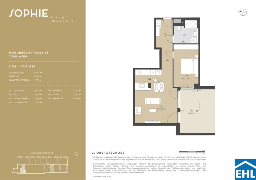 Immobilie kaufen in Wien – 58,41 m², € 365.000 – Bild 19 von 19