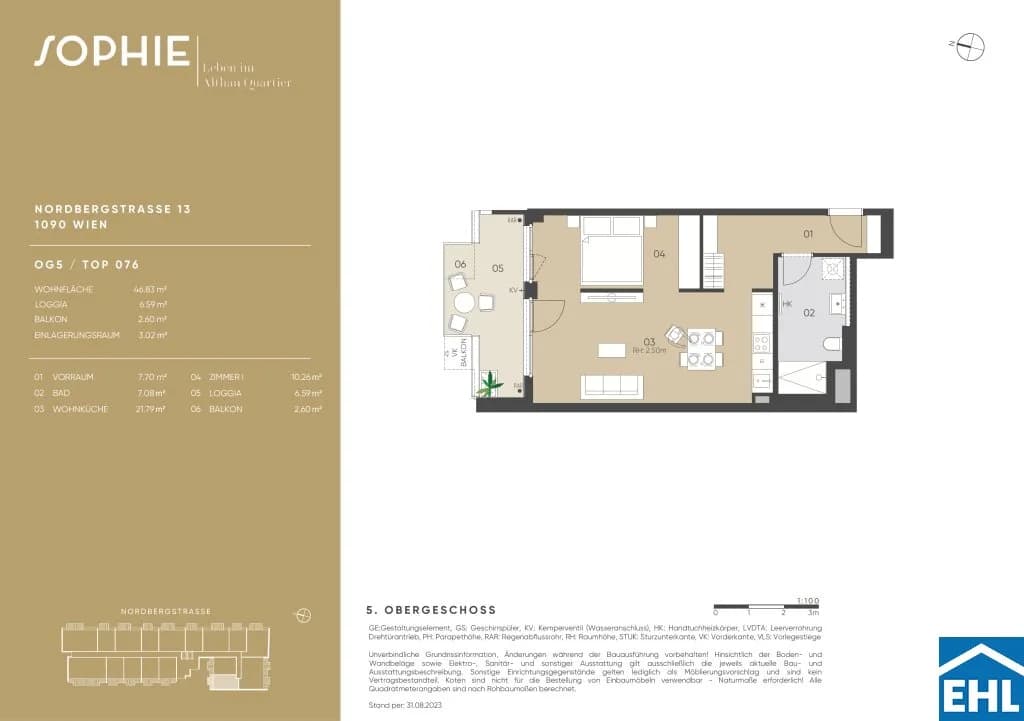 Immobilie kaufen in Wien – 46,84 m², € 399.000 – Bild 19 von 19