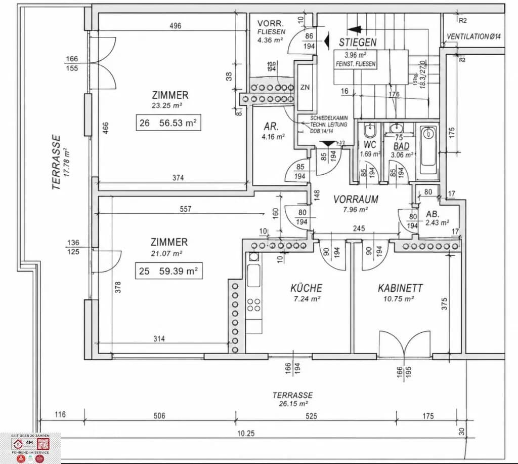 2-Zimmer-Wohnung kaufen in Wien – 59,39 m², € 299.000 – Bild 8 von 8