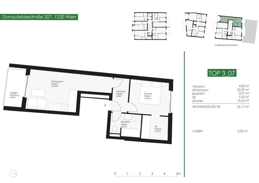 2-Zimmer-Wohnung kaufen in Wien – 55,17 m², € 329.000 – Bild 12 von 12