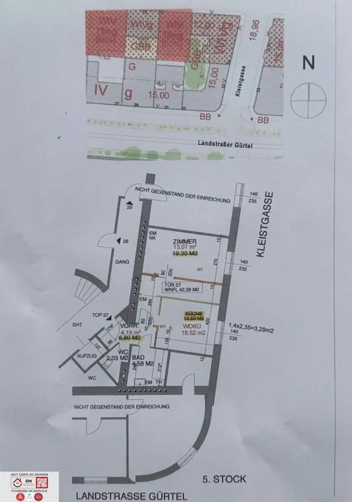 2-Zimmer-Wohnung kaufen in Wien – 42,39 m², € 280.000 – Bild 9 von 9