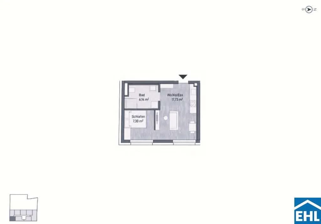 2-Zimmer-Wohnung kaufen in Graz – 31,17 m², € 180.795 – Bild 6 von 6