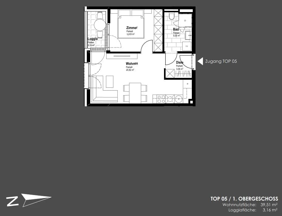 2-Zimmer-Wohnung kaufen in Bruck an der Leitha – 39,51 m², € 174.700 – Bild 11 von 13