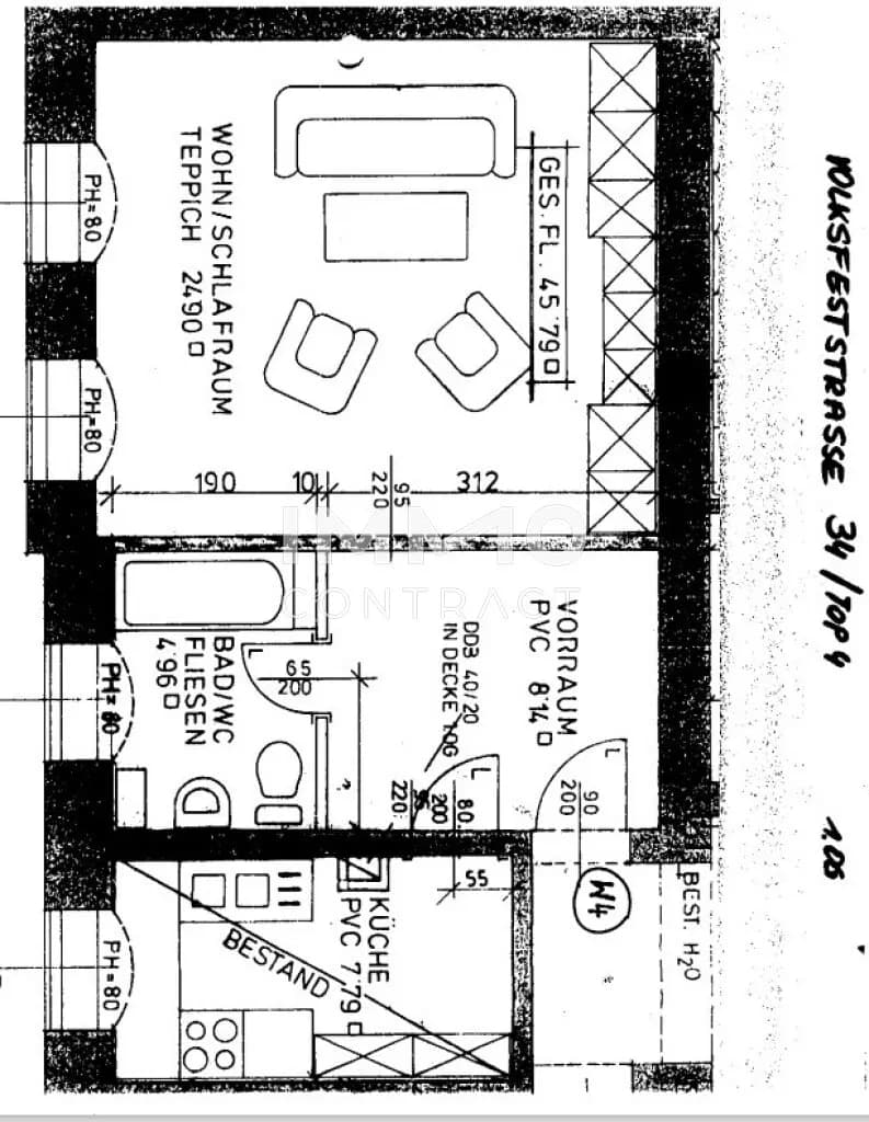 1-Zimmer-Wohnung mieten in Linz – 45,79 m², € 672 – Bild 9 von 9