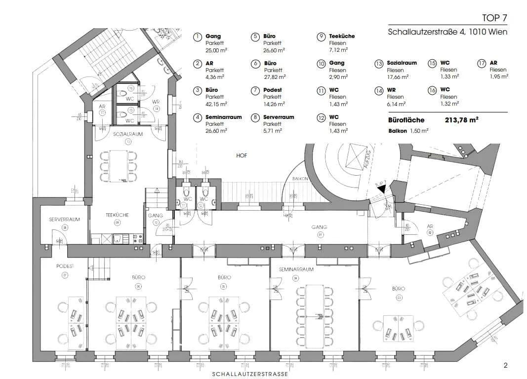 Gewerbeimmobilie mieten in Wien – 159 m², € 22 – Bild 18 von 19