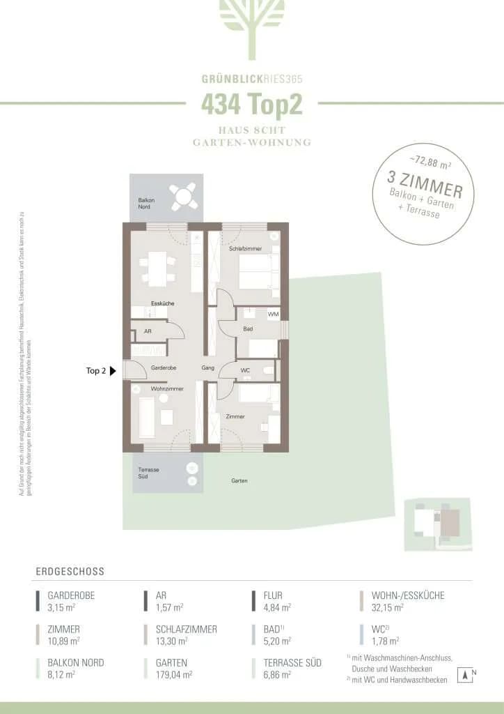 3-Zimmer-Wohnung kaufen in Graz – 72,88 m², € 331.604 – Bild 10 von 10
