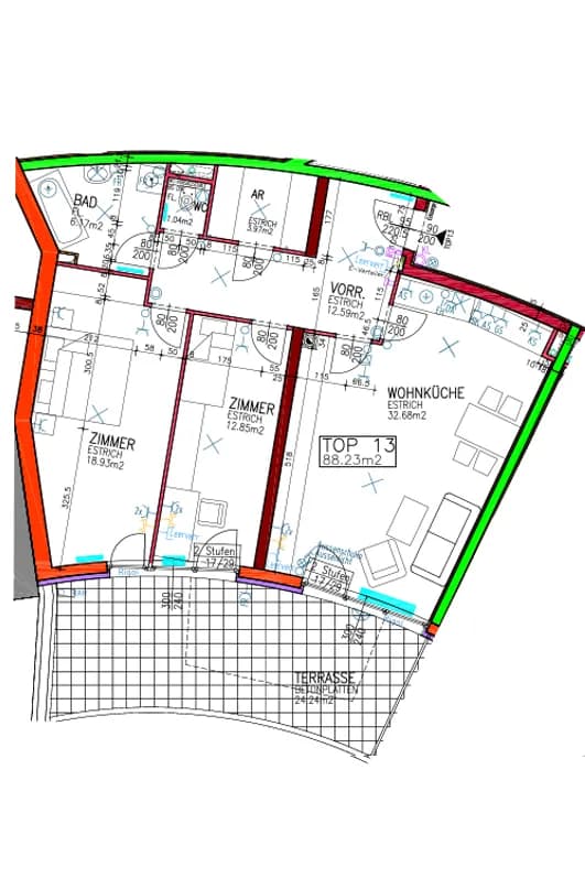 Wohnung mieten in Horn – 88,23 m², € 1.088 – Bild 3 von 7