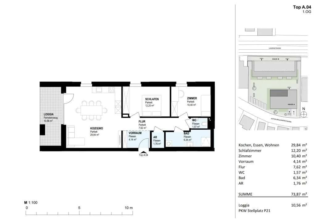 3-Zimmer-Wohnung kaufen in Vöcklabruck – 73,24 m², € 322.300 – Bild 12 von 16