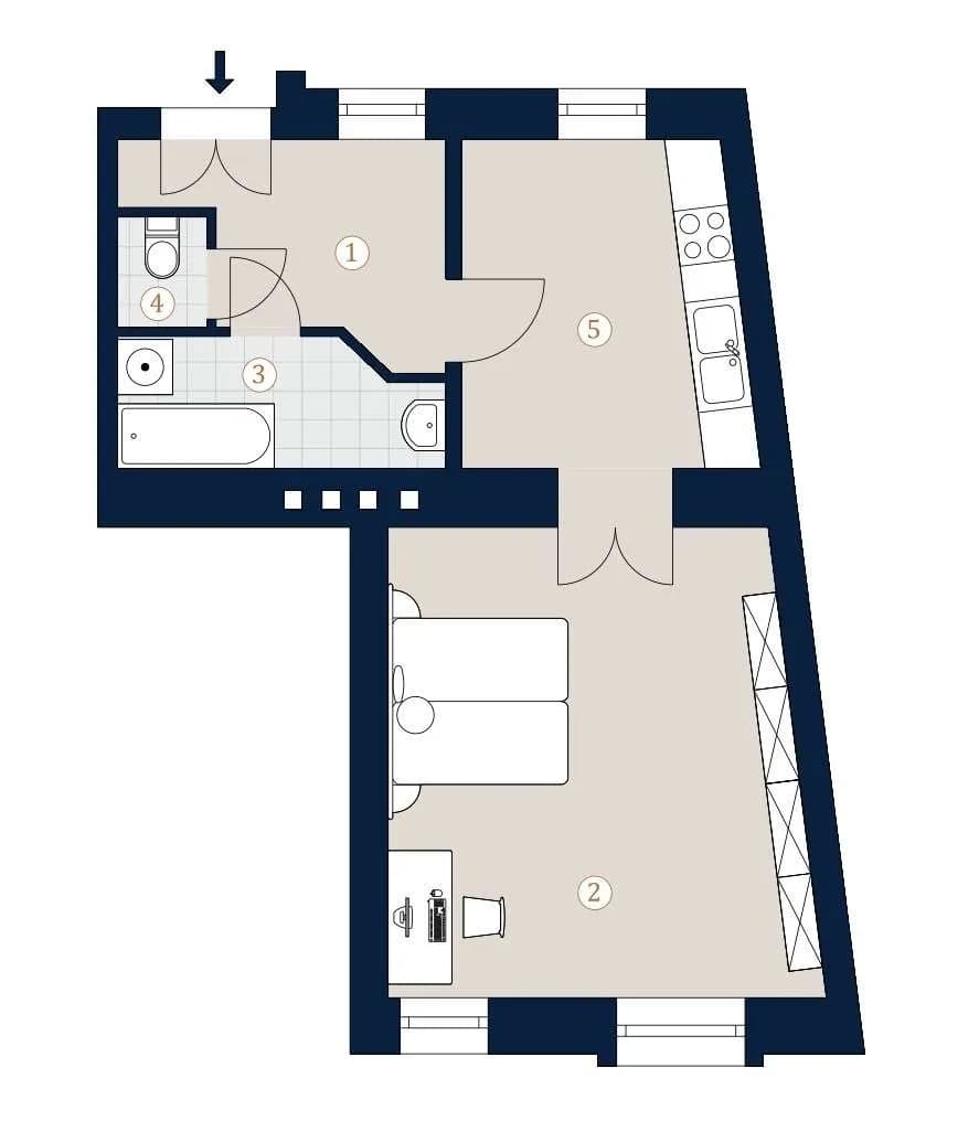1-Zimmer-Wohnung kaufen in Wien – 47,85 m², € 339.000 – Bild 15 von 15