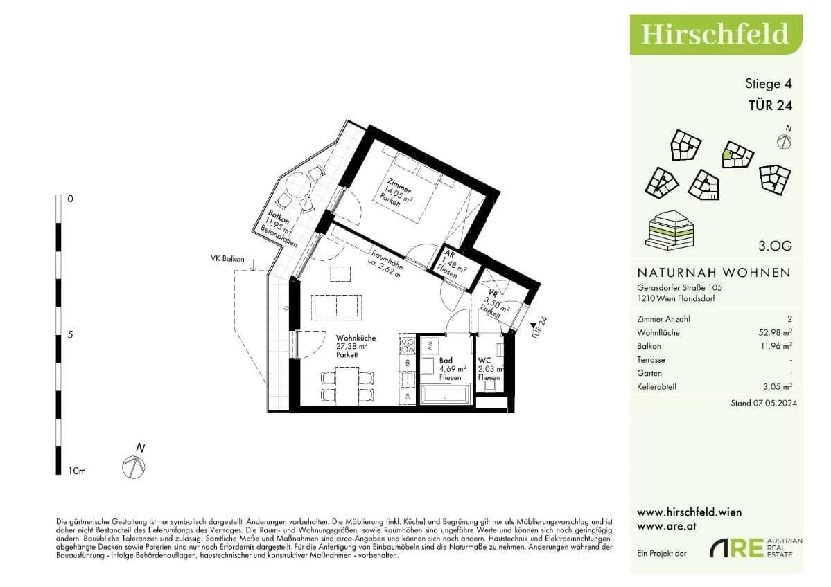 2-Zimmer-Wohnung kaufen in Wien – 52,98 m², € 308.000 – Bild 15 von 17