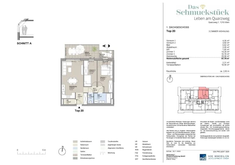 3-Zimmer-Wohnung kaufen in Wien – 67,78 m², € 478.000 – Bild 21 von 22