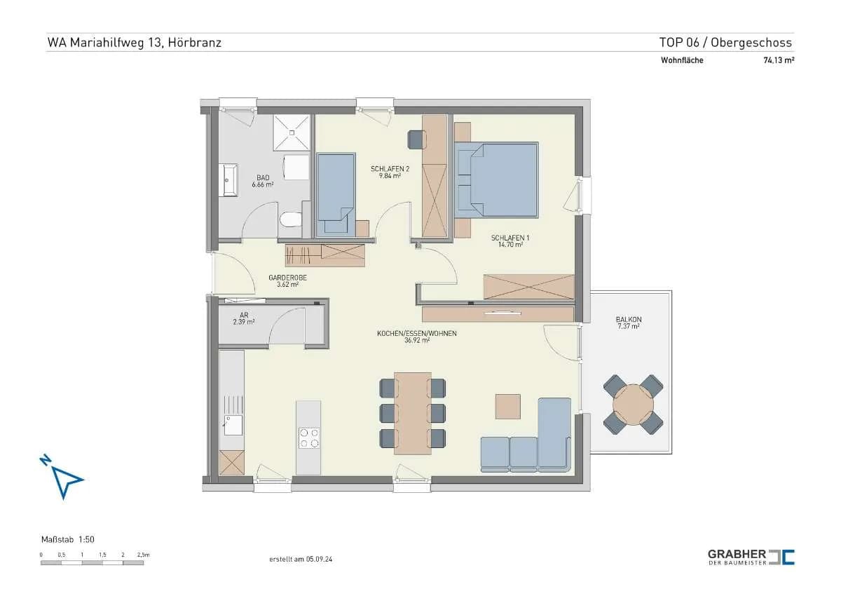 3-Zimmer-Wohnung kaufen in Bregenz – 74,13 m², € 458.000 – Bild 5 von 5