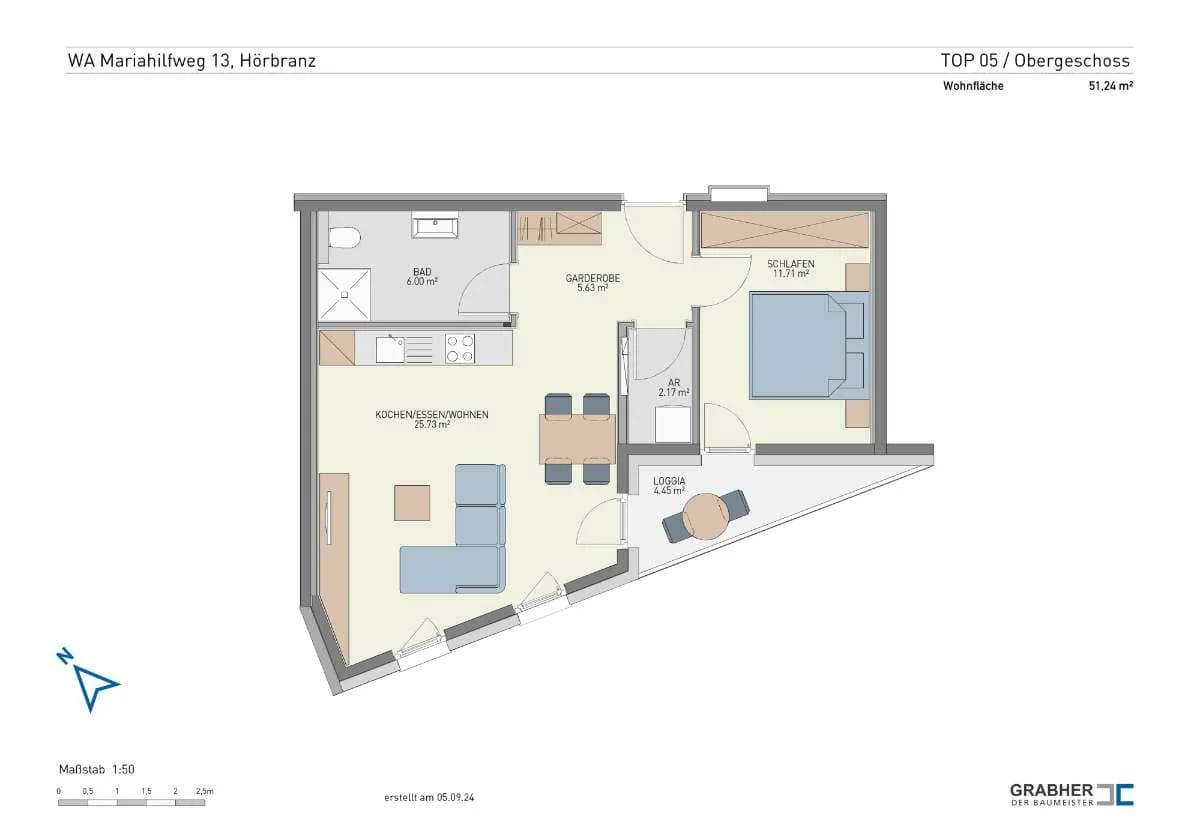 2-Zimmer-Wohnung kaufen in Bregenz – 51,24 m², € 309.500 – Bild 5 von 5