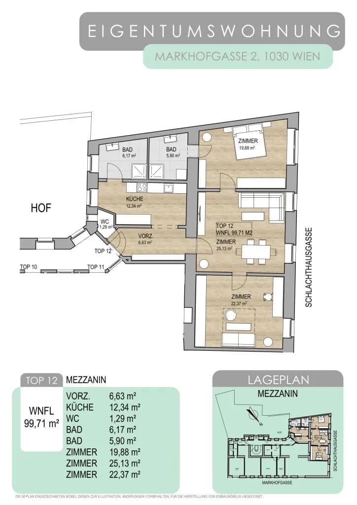 3-Zimmer-Wohnung kaufen in Wien – 100,96 m², € 549.000 – Bild 26 von 26