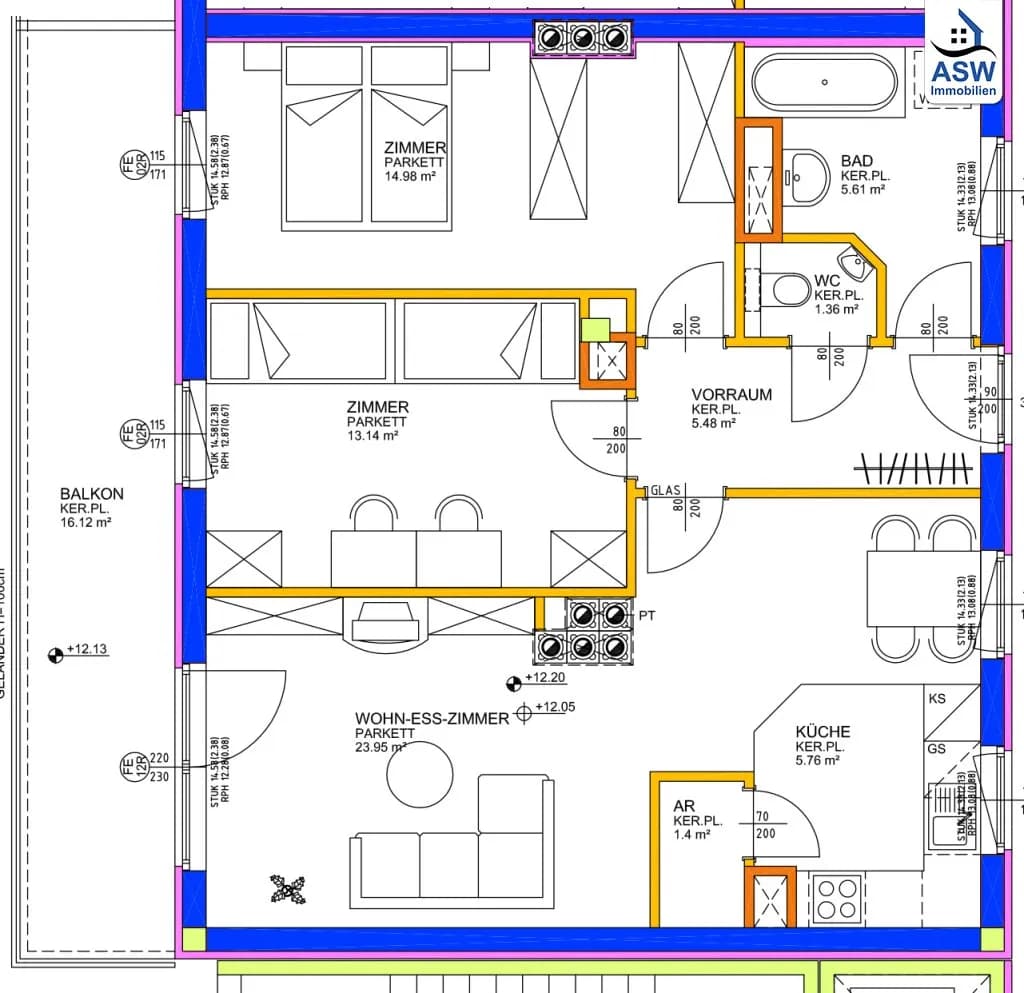 3-Zimmer-Wohnung kaufen in Linz – 71,68 m², € 275.000 – Bild 15 von 15