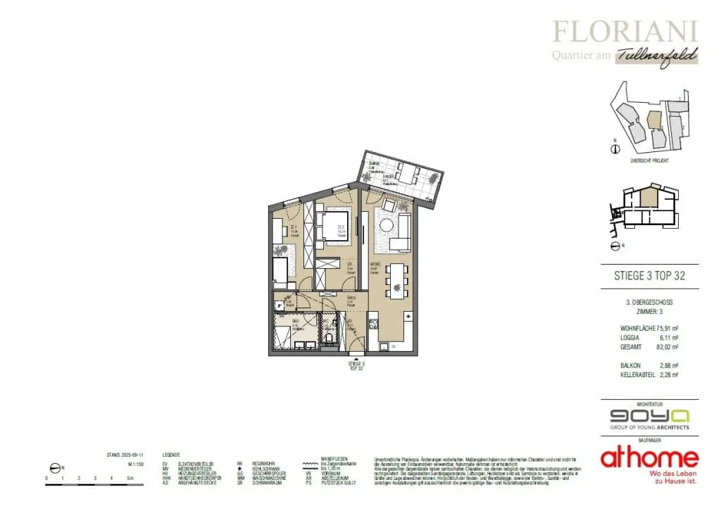 3-Zimmer-Wohnung kaufen in Tulln – 75,91 m², € 369.000 – Bild 29 von 29