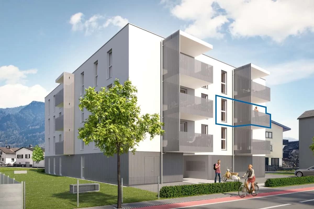 3-Zimmer-Wohnung kaufen in Dornbirn – 65,69 m², € 378.000 – Bild 5 von 6