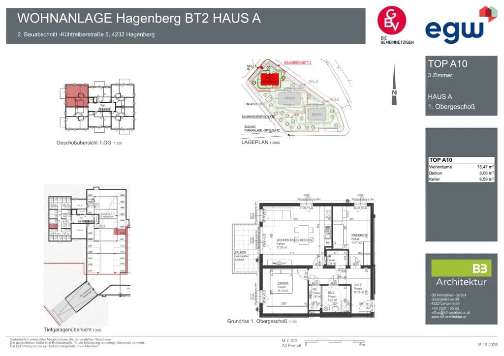 3-Zimmer-Wohnung mieten in Freistadt – 75,47 m², € 825 – Bild 7 von 7