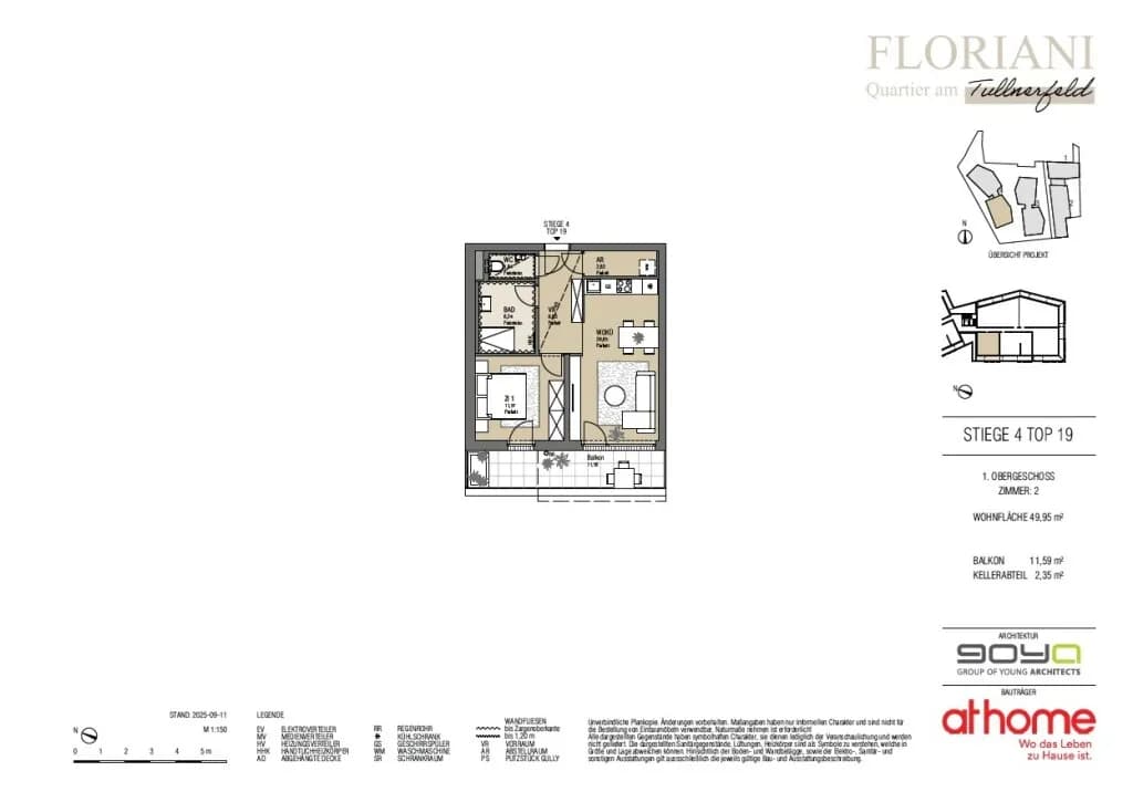 2-Zimmer-Wohnung kaufen in Tulln – 49,95 m², € 230.000 – Bild 27 von 27