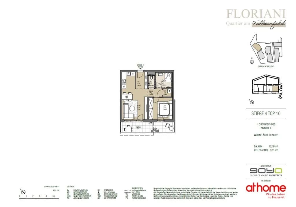 2-Zimmer-Wohnung kaufen in Tulln – 50,58 m², € 246.000 – Bild 28 von 28