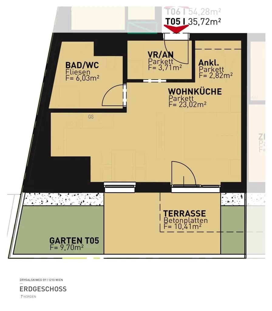 1-Zimmer-Wohnung kaufen in Wien – 35,72 m², € 259.500 – Bild 9 von 9