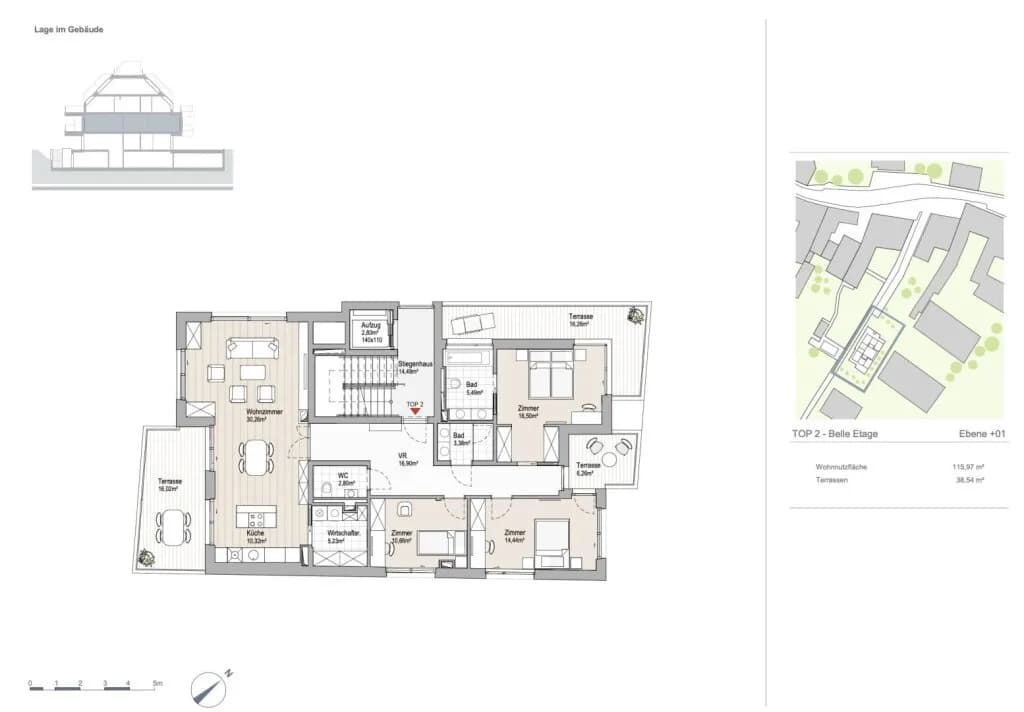 4-Zimmer-Wohnung mieten in Wien – 115,97 m², € 3.490 – Bild 23 von 23