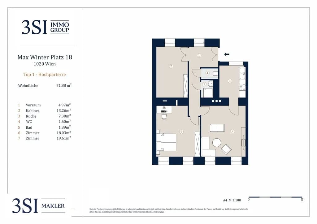 3-Zimmer-Wohnung kaufen in Wien – 71,88 m², € 360.000 – Bild 12 von 12
