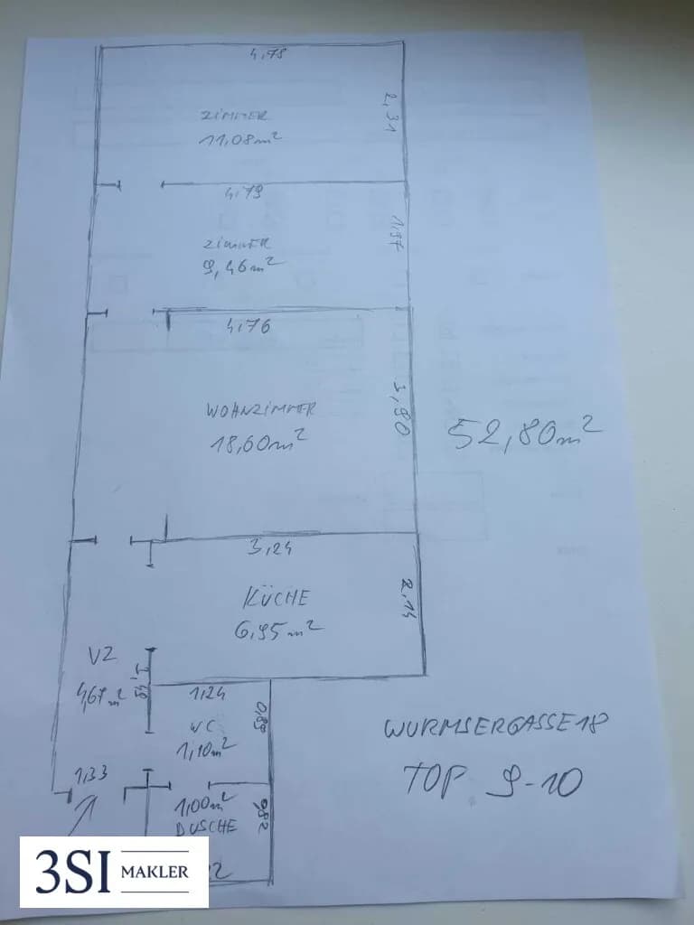 2-Zimmer-Wohnung kaufen in Wien – 53 m², € 199.000 – Bild 5 von 7