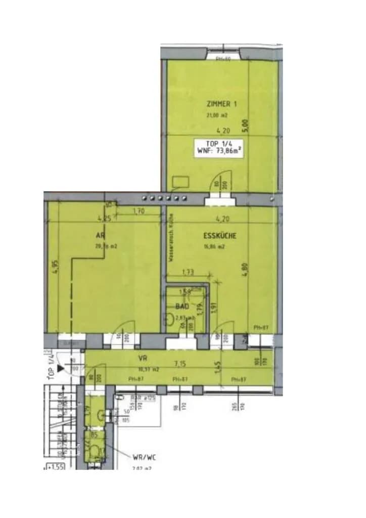 Wohnung mieten in Neunkirchen – 73,86 m², € 590 – Bild 8 von 8