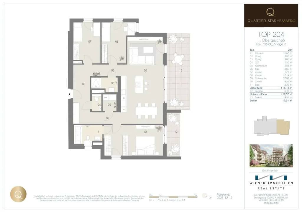 3-Zimmer-Wohnung kaufen in Wien – 112,67 m², € 1.380.000 – Bild 21 von 24
