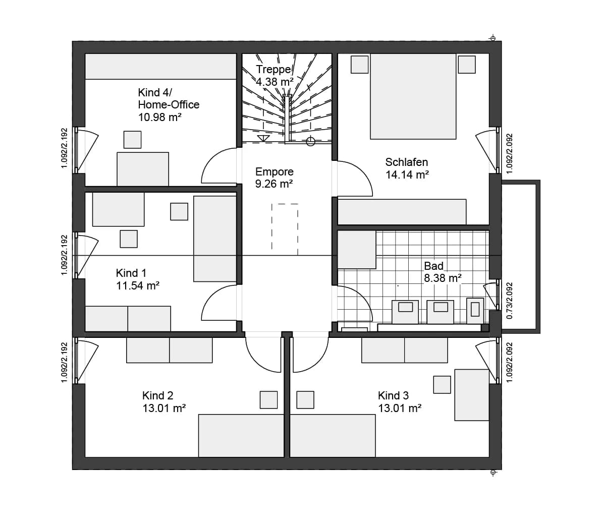 6-Zimmer-Haus kaufen in Wien – 168 m², € 1.345.000 – Bild 3 von 5