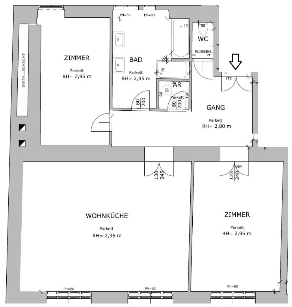 3-Zimmer-Wohnung mieten in Wien – 114,02 m², € 2.104 – Bild 7 von 7