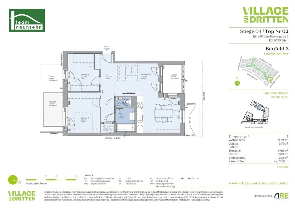 3-Zimmer-Wohnung mieten in Wien – 71,79 m², € 1.649 – Bild 27 von 27